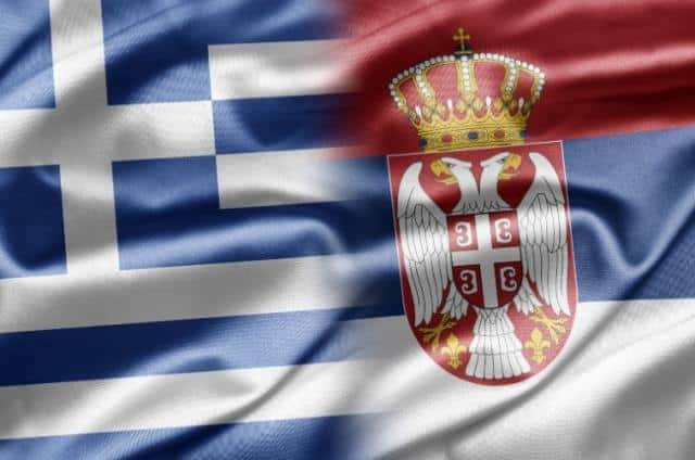 Greek Greece Serbia Serbian flag