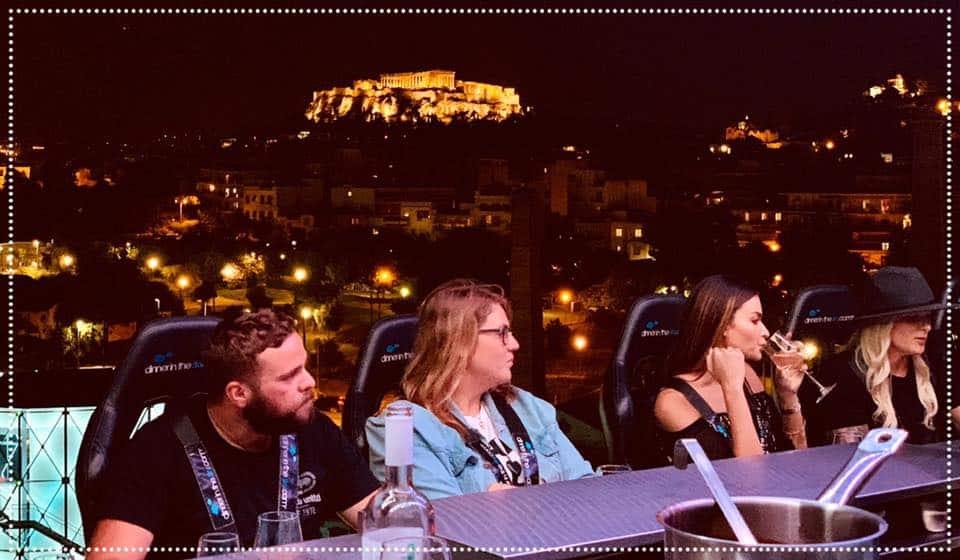 Dinner in the Sky dangles over Athens