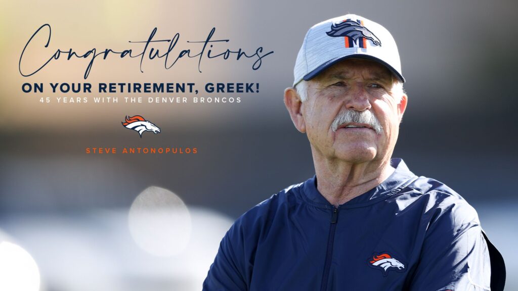 Broncos athletic trainer Steve “Greek” Antonopulos, retires after 45 years