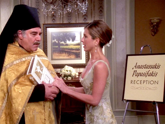 'Friends' wedding episode pays tribute to Jennifer Aniston's Greek heritage
