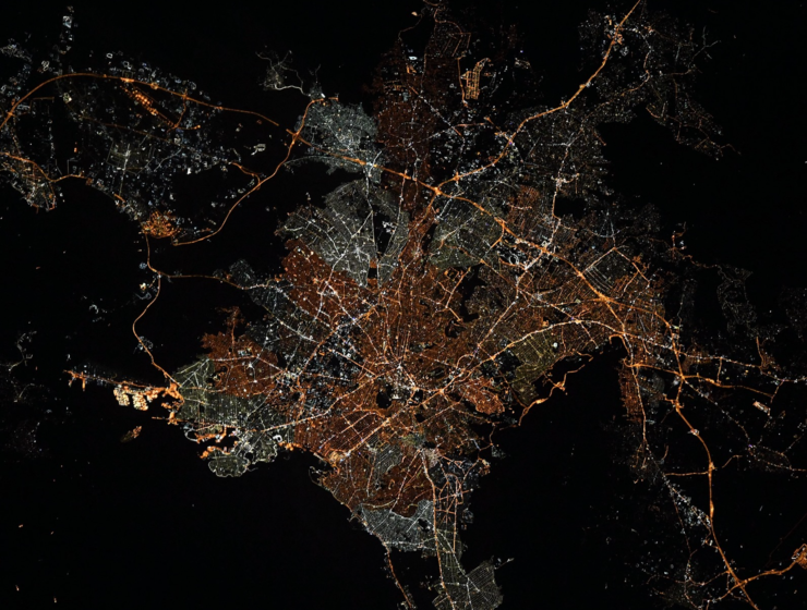 Athens from space