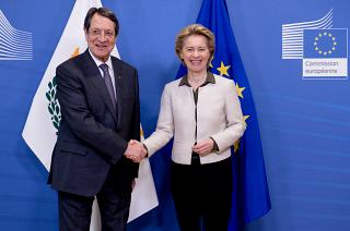 EU Commission President Ursula von der Leyen on official visit to Cyprus