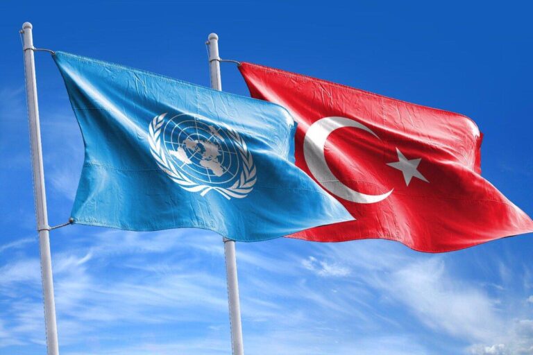 Turkey United Nations flags letter