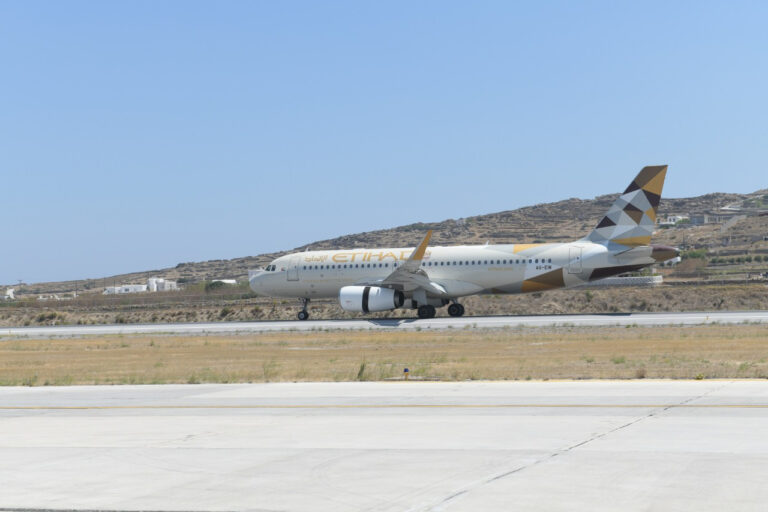 Etihad operates first flight to Mykonos in Greece