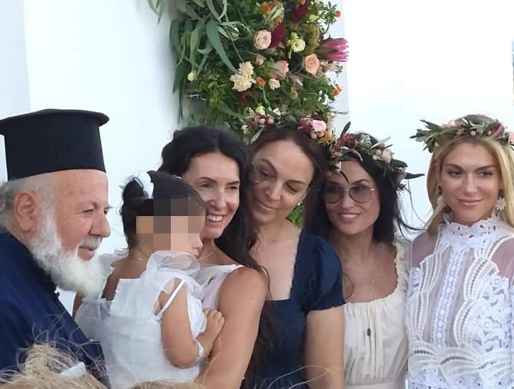 Demi Moore Becomes a Godmother in Crete, Dressed like a Greek Goddess 2