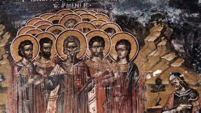 Memory of Forty five Martyrs of Nicopolis in Armenia 1