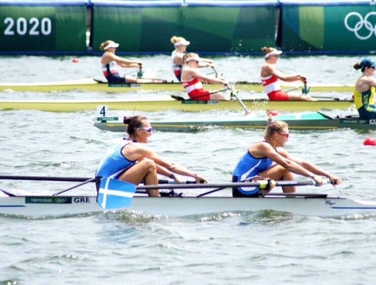 Greek girls breaks Rowing World Record at semi finals in Tokyo 12
