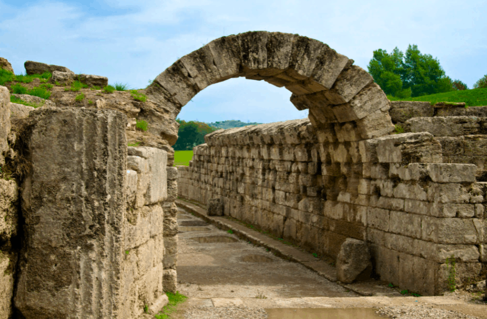 ancient Olympic Games stadion arch
