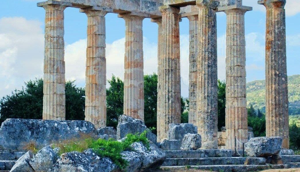 The temple of Zeus at Nemea Greece