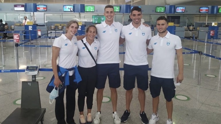 Greek Swimmers Fly Out For Tokyo Olympics