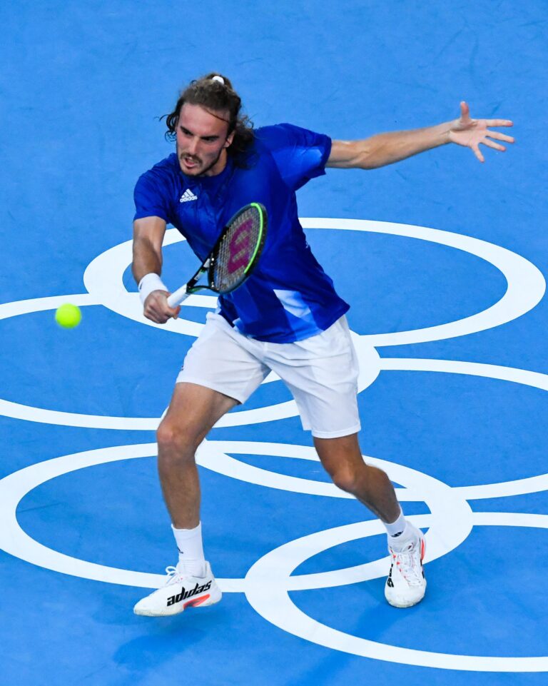 Stefanos Tsitsipas becomes the first Greek man to win an Olympic singles match since 1924