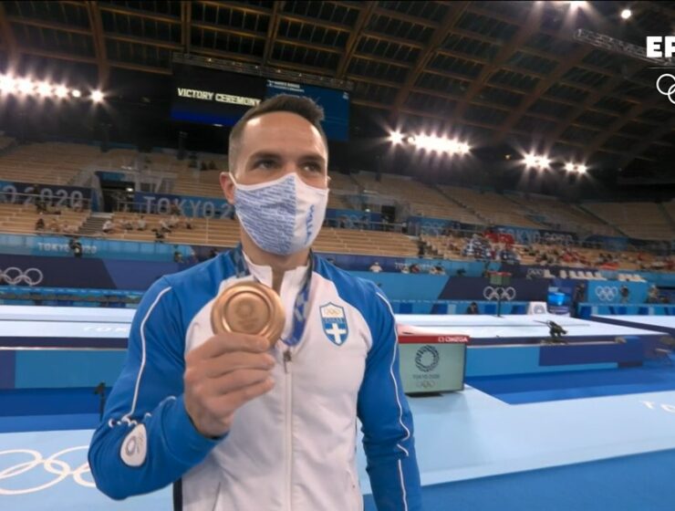 Bronze medal for Eleftherios Petrounias in men’s rings. 8