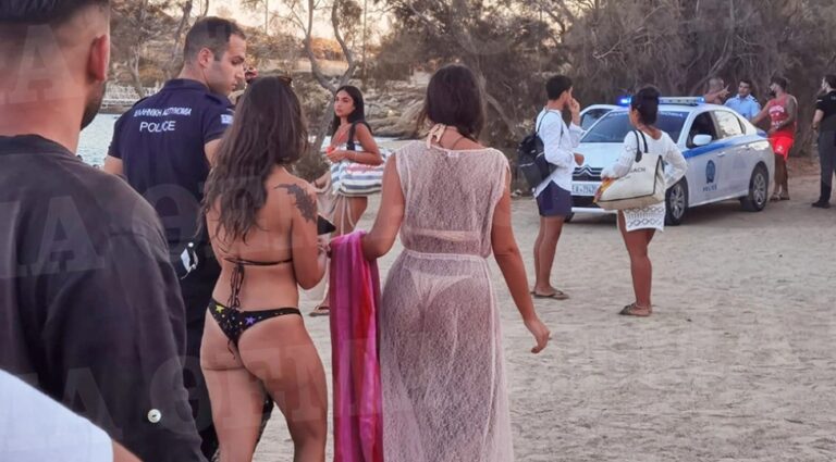 Thong wearing Italian thieves caught red-handed in Mykonos: See the footage of their arrest