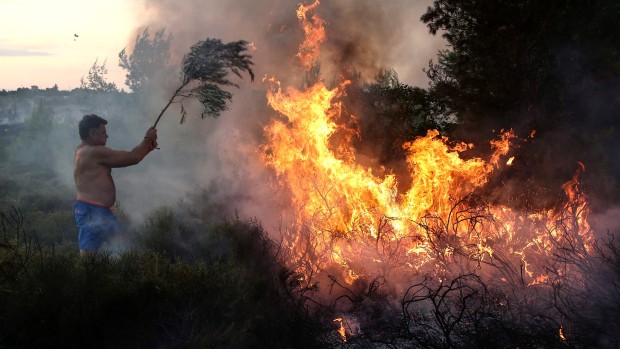 Greece wildfire August 2021