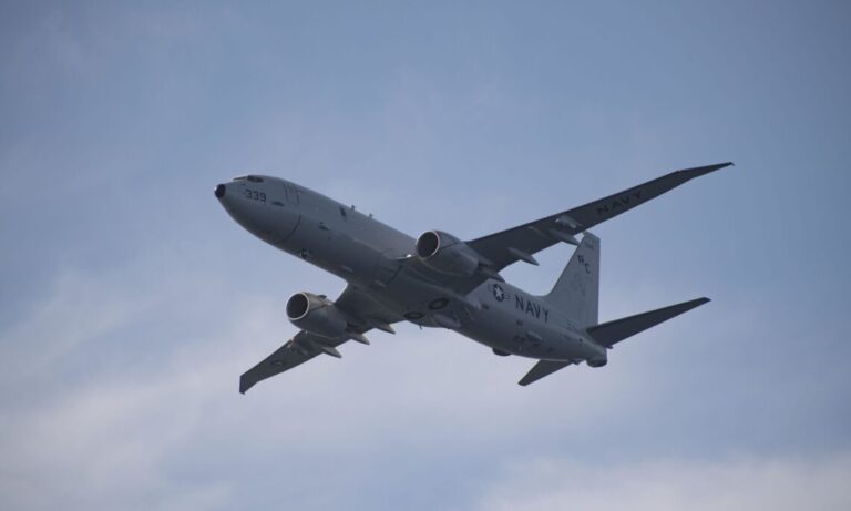America is providing a P-8 aerial reconnaissance aircraft to support Greece's firefighting efforts