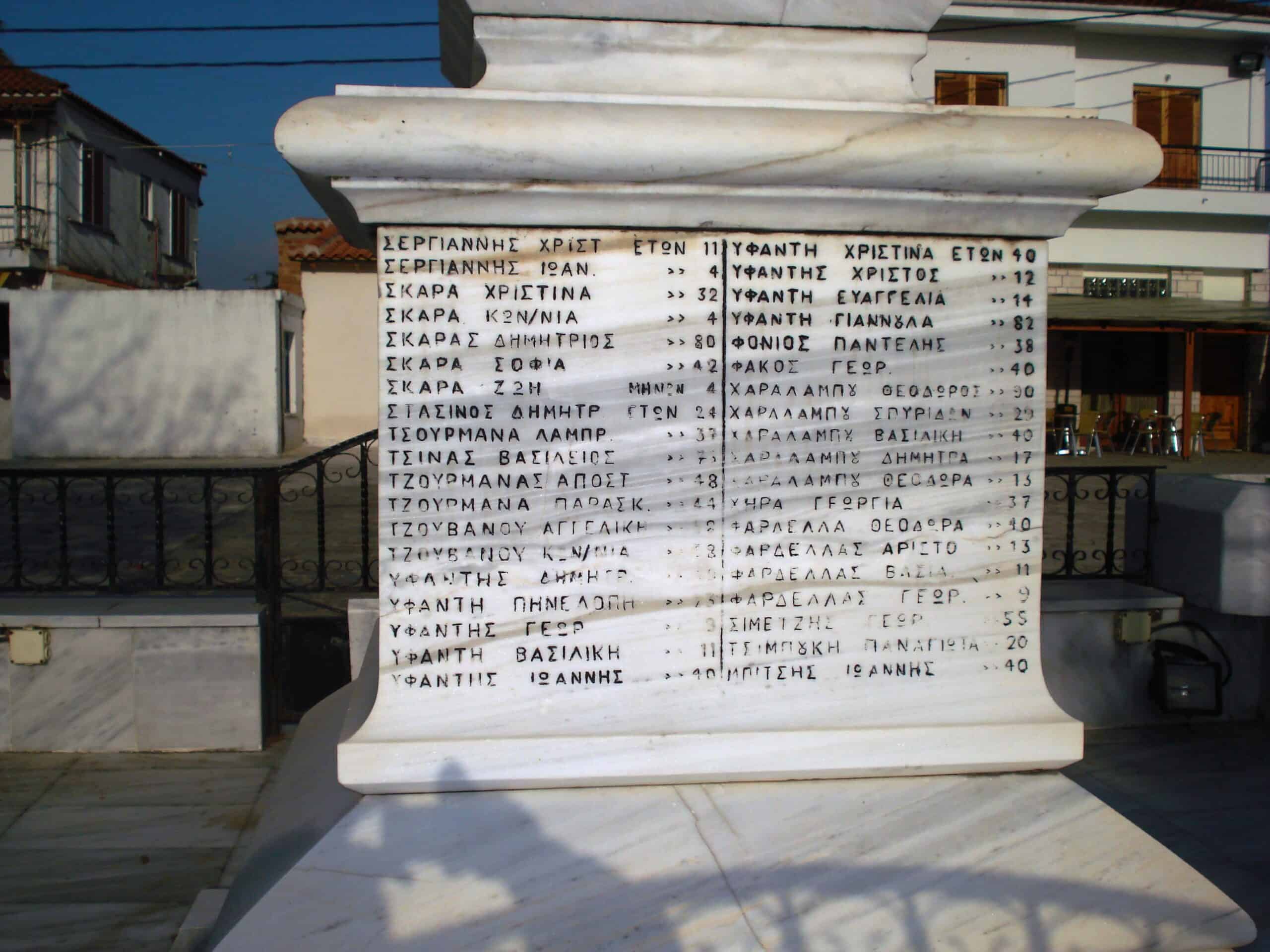 Monument in Kommeno Arta Greece scaled