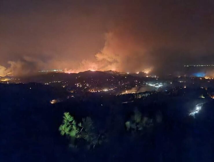 Massive fire rips through Rhodes, leaves much of the island without power and water 1