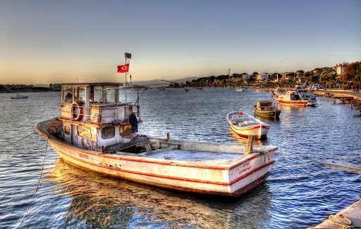 Turkish fishing boat fisherman fishermen