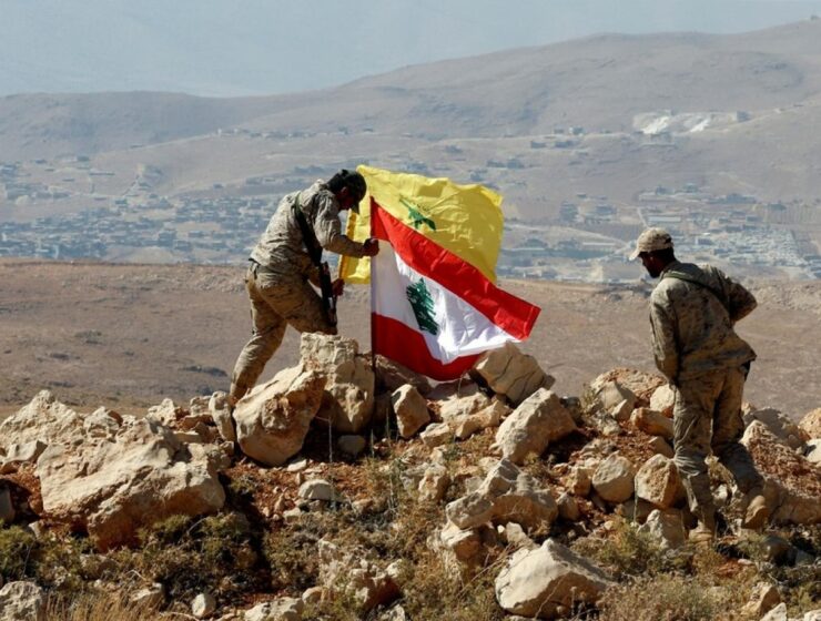 Hezbollah Lebanon Lebanese flags
