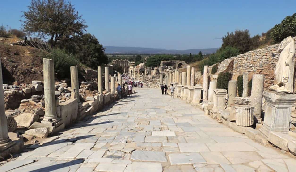 The Curetes street today.