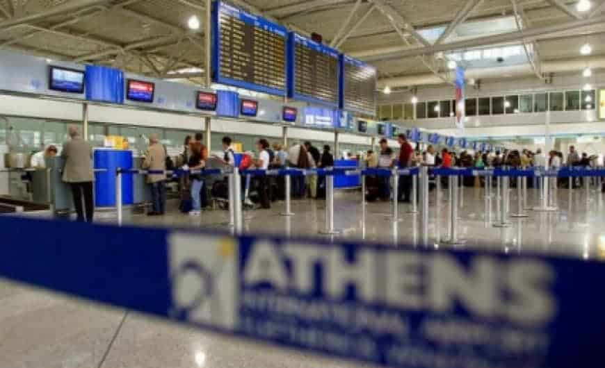 Athens airport COVID-19 test in Greece