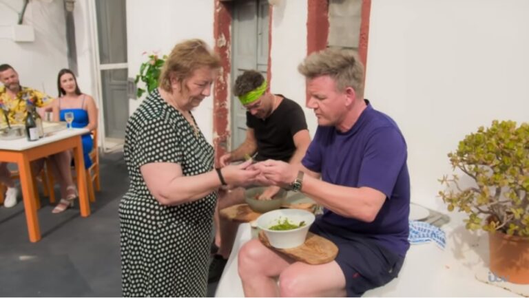 Greek Grandma slams Gordon Ramsay cooking skills; he declares Santorini capers best in the world (VIDEO)
