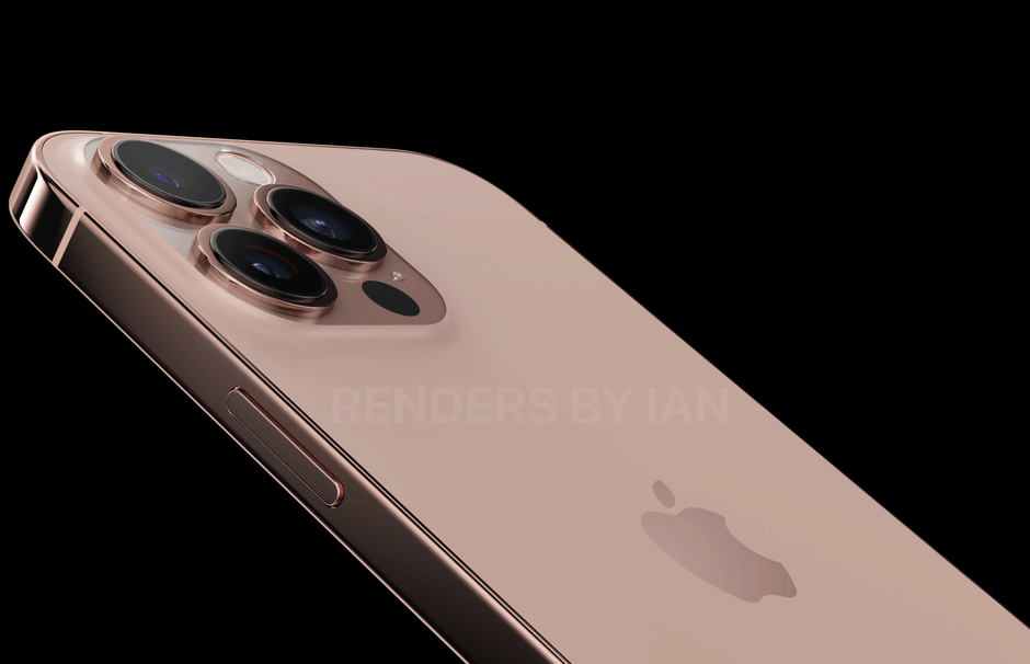 sunset gold iphone 13 render