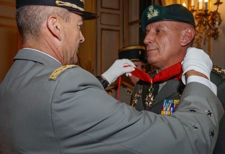 General Konstantinos Floros with the Medal of the Legion of Honor from the French Republic. October 22, 2021.