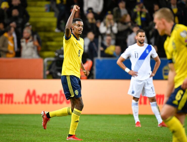 Captain Victor Lindelof helped Sweden to a 2-0 World Cup qualifying win over Greece 3