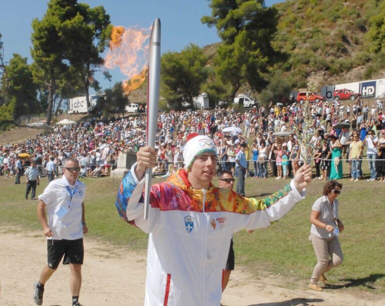 Giannis Antoniou is the first Torchbearer for the Winter Olympics "Beijing 2022"