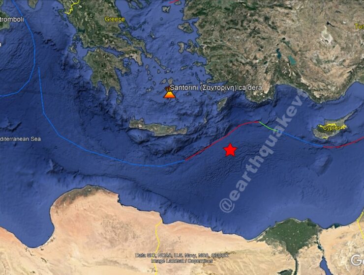 Greece: A strong earthquake of magnitude M6.4, was registered at 159 KM SE of Karpathos 3