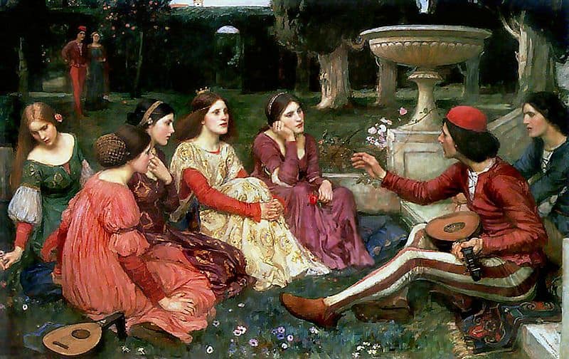 3 A Tale from the Decameron by John William Waterhouse 1916