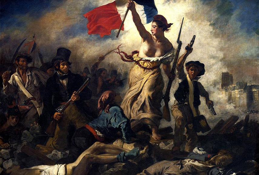 5 Liberty Leading the People by Eugene Delacroix 1830