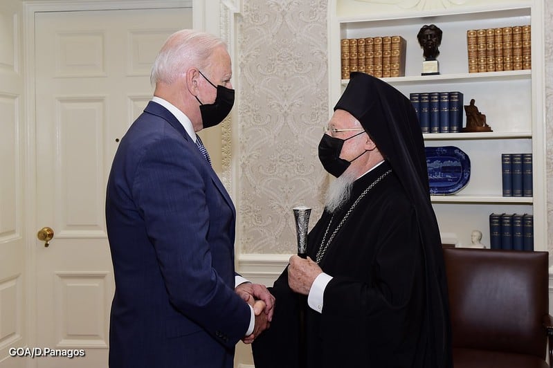 Ecumenical Patriarch Bartholomew met with President Biden at the White House - Greek News USA 3