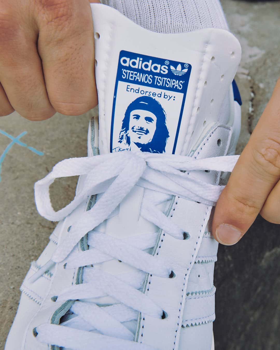 Tsitsipas Launches Adidas Shoes Featuring His Face
