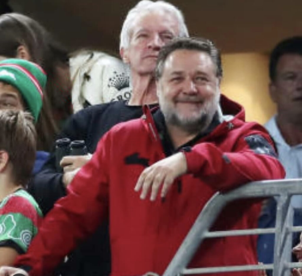 Russel Crowe South Sydney Rabbitohs