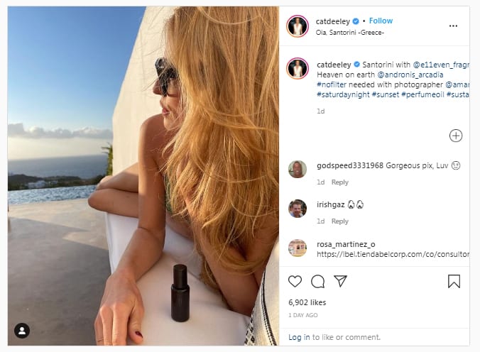 Santorini is Heaven on Earth for British celebrity presenter Cat Deeley 2