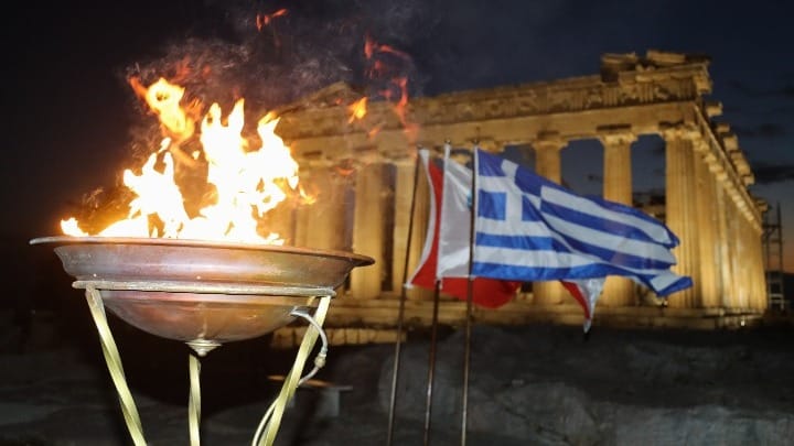 Why does Greece lead the marching order for the Closing Ceremony at the Winter Olympics? 1
