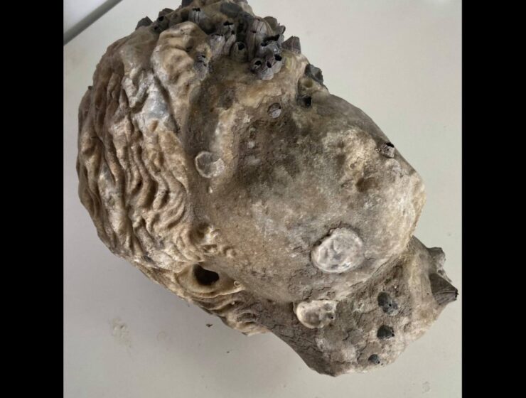 2,000 year old Roman Era Statue Head retrieved from sea in Preveza 4