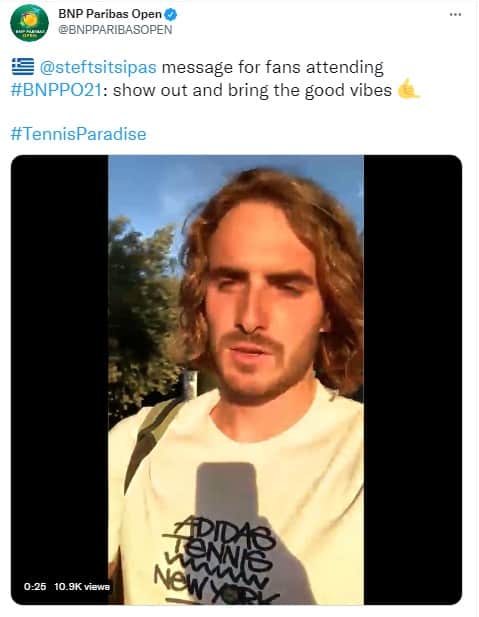 INDIAN WELLS MASTERS: Greek tennis star Stefanos Tsitsipas asks fans for love and support 2