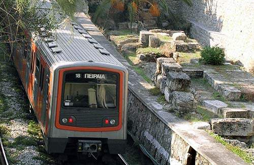Metro Line 1 Athens rail public transport athens strike