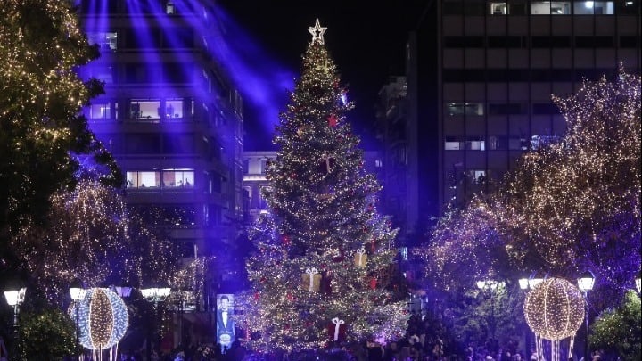 Christmas tree Syntagma Square