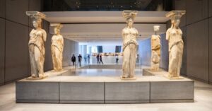1 The five Caryatids waiting for their sister Acropolis Museum