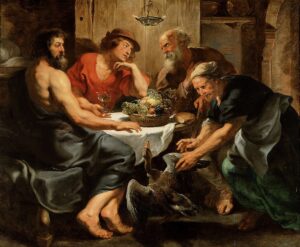 1 Zeus and Hermes in the home of Philemon and Baucis by Peter Paul Rubens 1630 Kunsthistorisches Museum Vienna