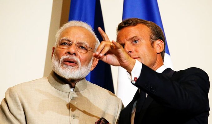 France French President Emmanuel Macron and Indian Prime Minister Narendra Modi