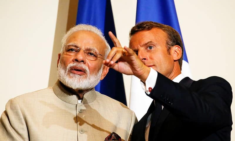 France French President Emmanuel Macron and Indian Prime Minister Narendra Modi
