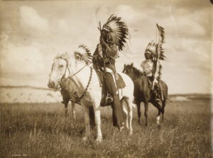 2 Sioux Chiefs photo by Edward S. Curtis 1905 courtesy of The Library of Congress Washington D.C.