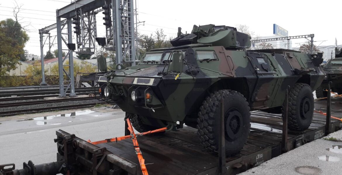 First batch of M1117 ASV arrived in Greece.