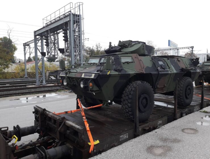 First batch of M1117 ASV arrived in Greece.