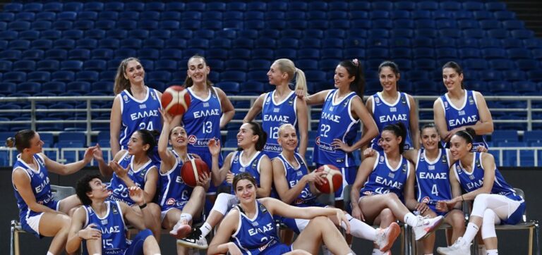 Greece Woman's Euro Basketball beat Portugal 64 -57